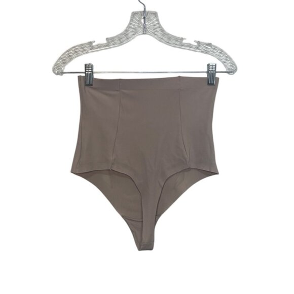 Maidenform High Waist Shaping Thong Womens Large 6 Nude New WOT - Picture 2 of 4